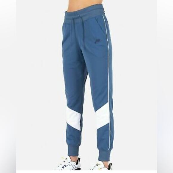 Nike Sportswear Womens Heritage Track pant joggers blue white size medium - Picture 8 of 8